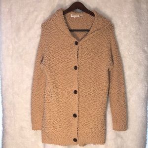 Super cozy hooded coatigan m/l